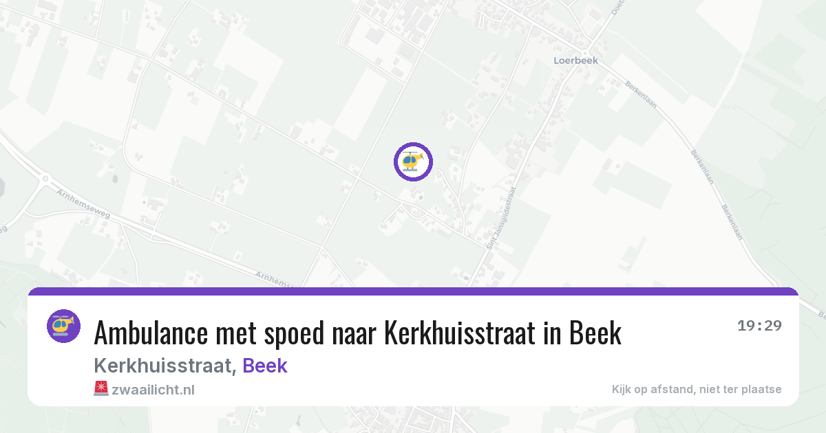 Ambulance met spoed naar Kerkhuisstraat in Beek — 13 mrt 2026