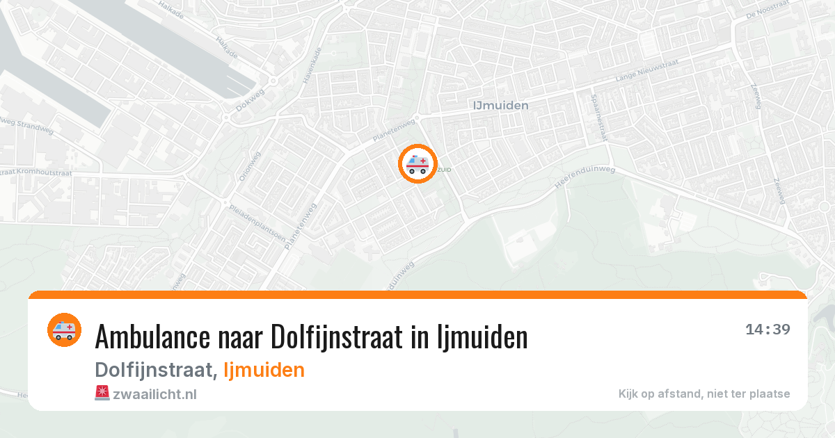 Ambulance naar Dolfijnstraat in Ijmuiden — 11 aug 2026