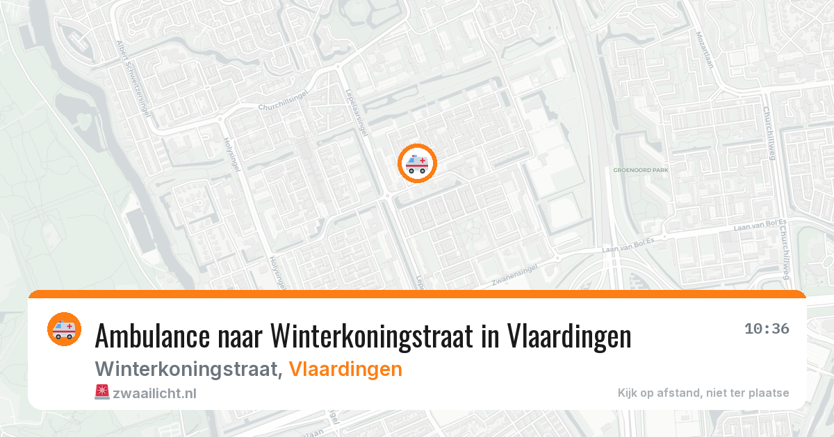 Ambulance naar Winterkoningstraat in Vlaardingen — 5 mei 2026