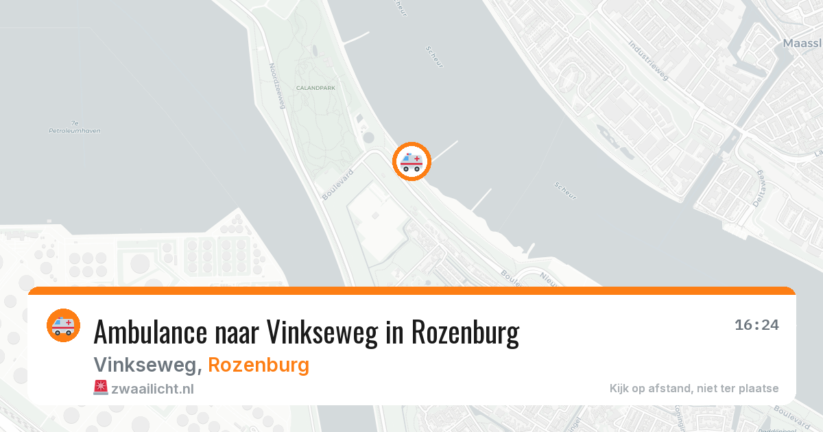 Ambulance naar Vinkseweg in Rozenburg — 14 mrt 2026