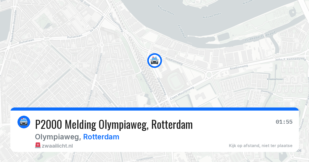P2000 Melding Olympiaweg, Rotterdam — 9 jul 2026