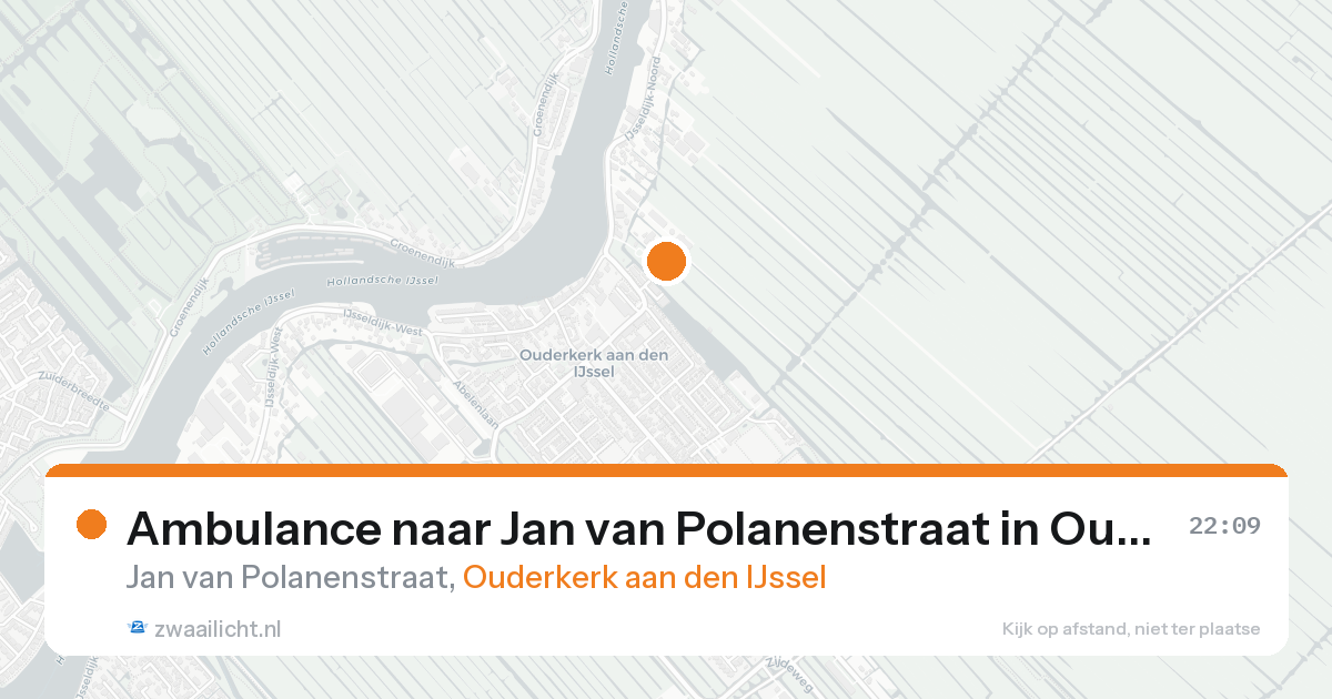 Ambulance naar Jan van Polanenstraat in Ouderkerk aan den IJssel — 19 aug 2026