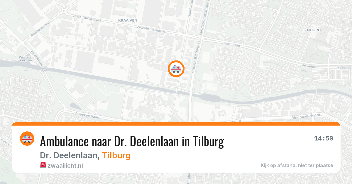 Ambulance naar Dr. Deelenlaan in Tilburg — 27 jun 2026