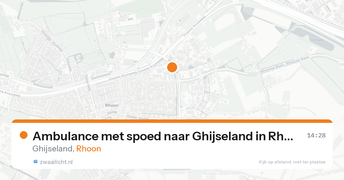 Ambulance met spoed naar Ghijseland in Rhoon — 30 jan 2026