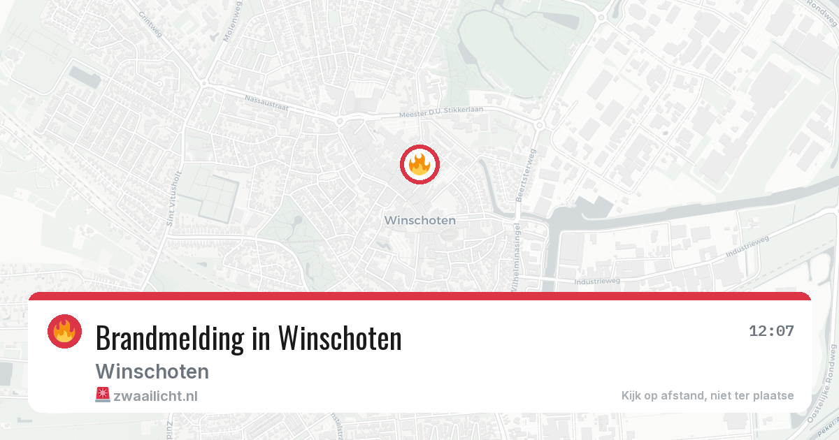 Brandmelding in Winschoten — 12 jun 2026