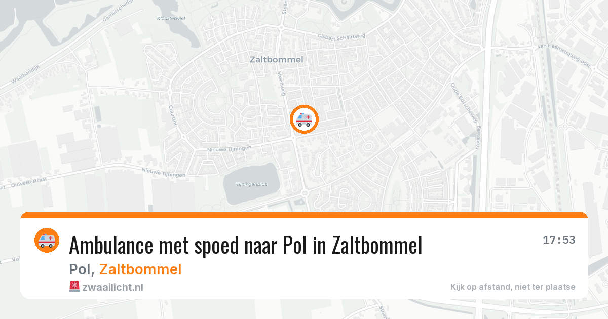 Ambulance met spoed naar Pol in Zaltbommel — 28 apr 2026