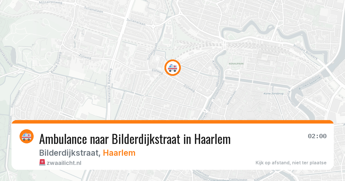 Ambulance naar Bilderdijkstraat in Haarlem — 21 mei 2026