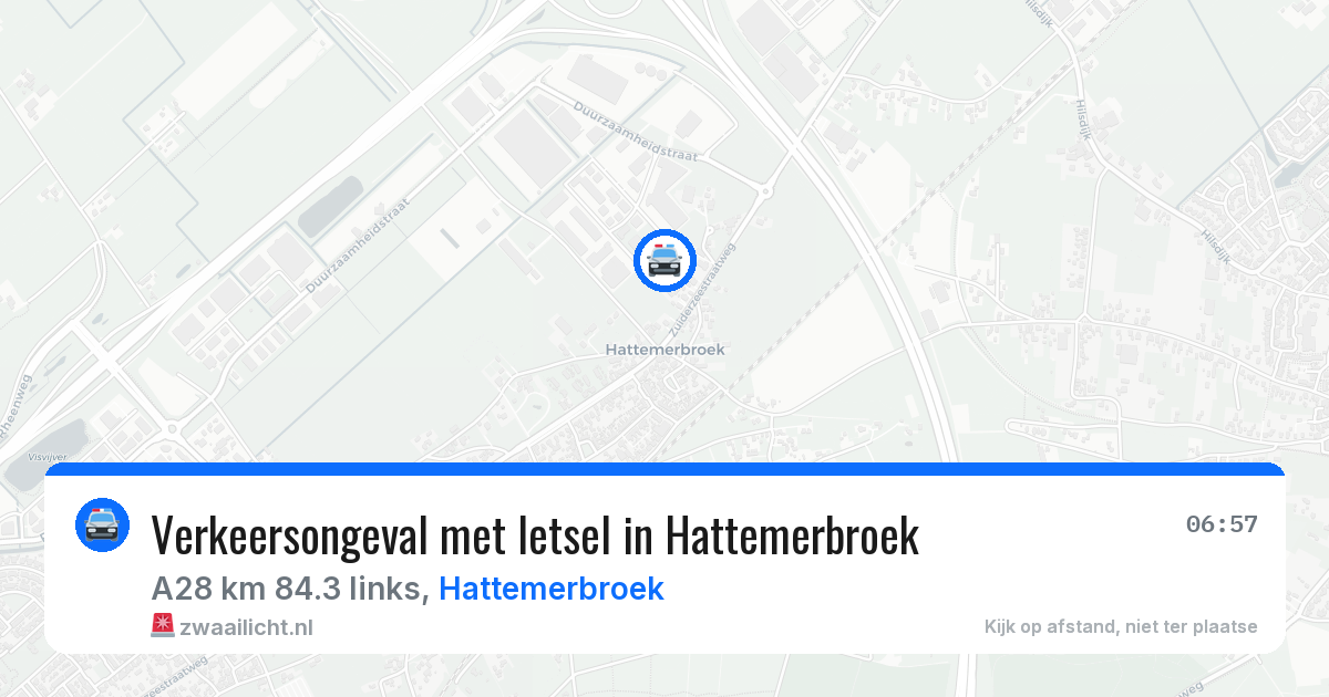 Verkeersongeval met letsel in Hattemerbroek — 22 mei 2026