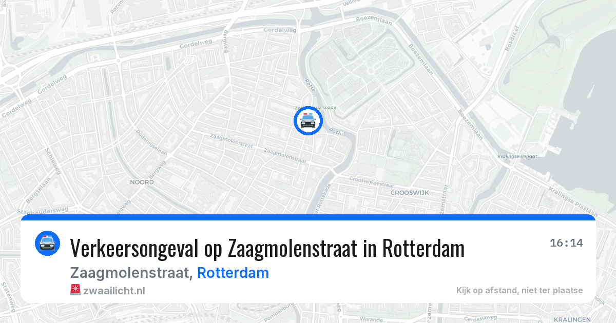 Verkeersongeval op Zaagmolenstraat in Rotterdam — 22 mei 2026