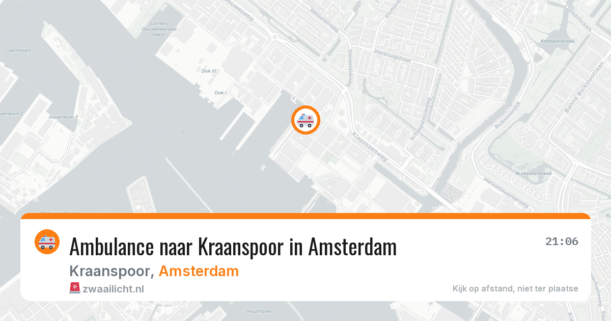 Ambulance naar Kraanspoor in Amsterdam — 14 mei 2026