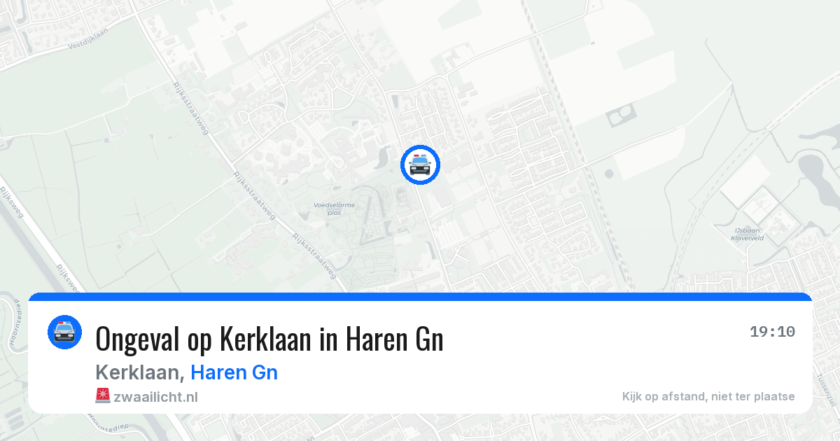 Ongeval op Kerklaan in Haren Gn — 15 jun 2026