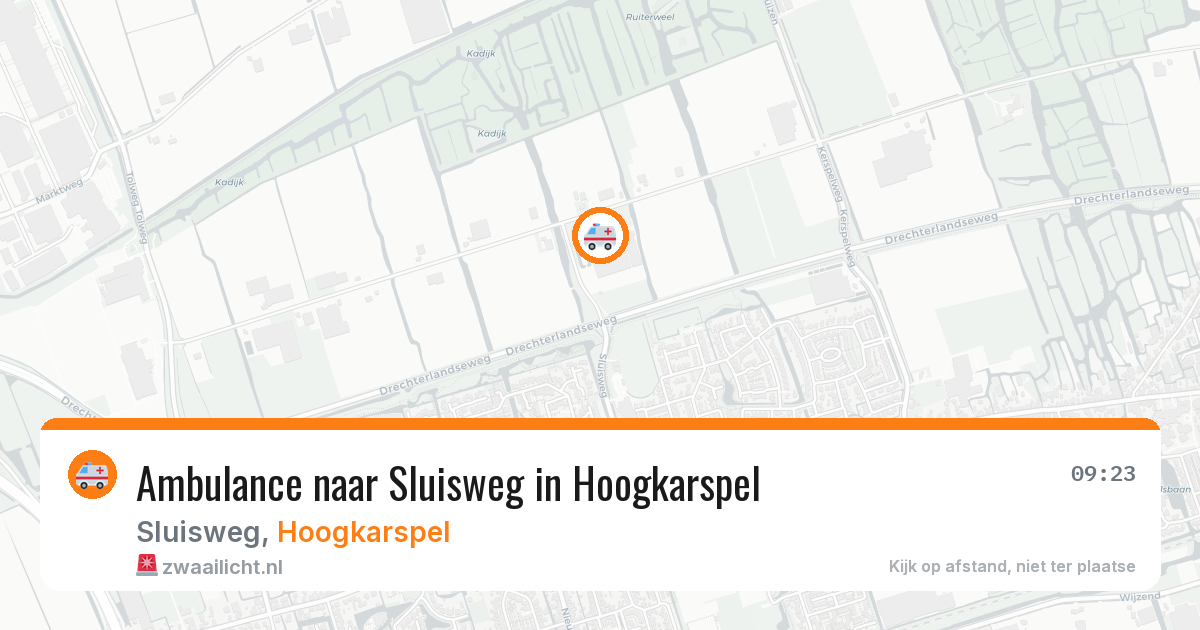 Ambulance naar Sluisweg in Hoogkarspel — 29 jan 2026