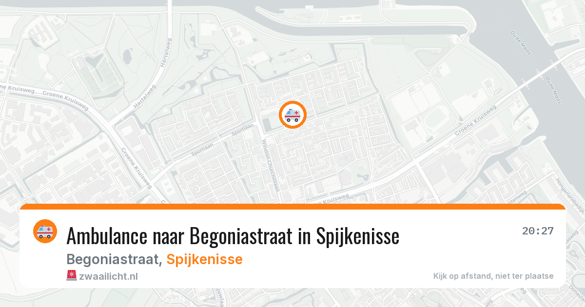 Ambulance naar Begoniastraat in Spijkenisse — 9 mei 2026