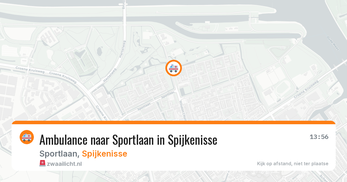Ambulance naar Sportlaan in Spijkenisse — 24 jul 2026