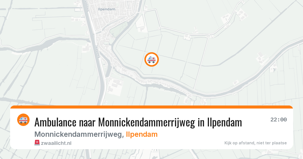 Ambulance naar Monnickendammerrijweg in Ilpendam — 14 jun 2026