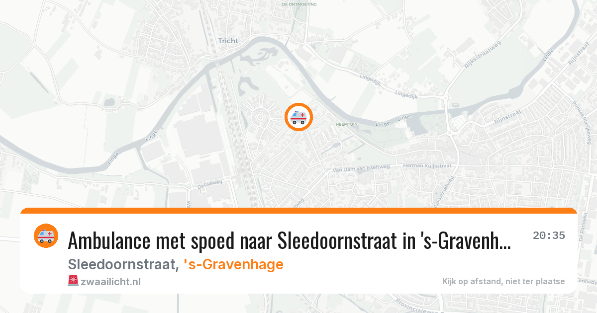 Ambulance met spoed naar Sleedoornstraat in 's-Gravenhage — 1 mrt 2026