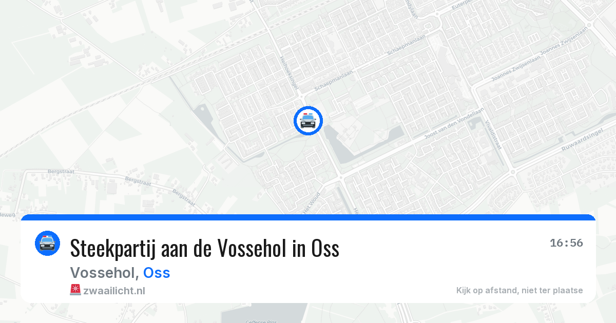 Steekpartij aan de Vossehol in Oss — 11 mei 2026