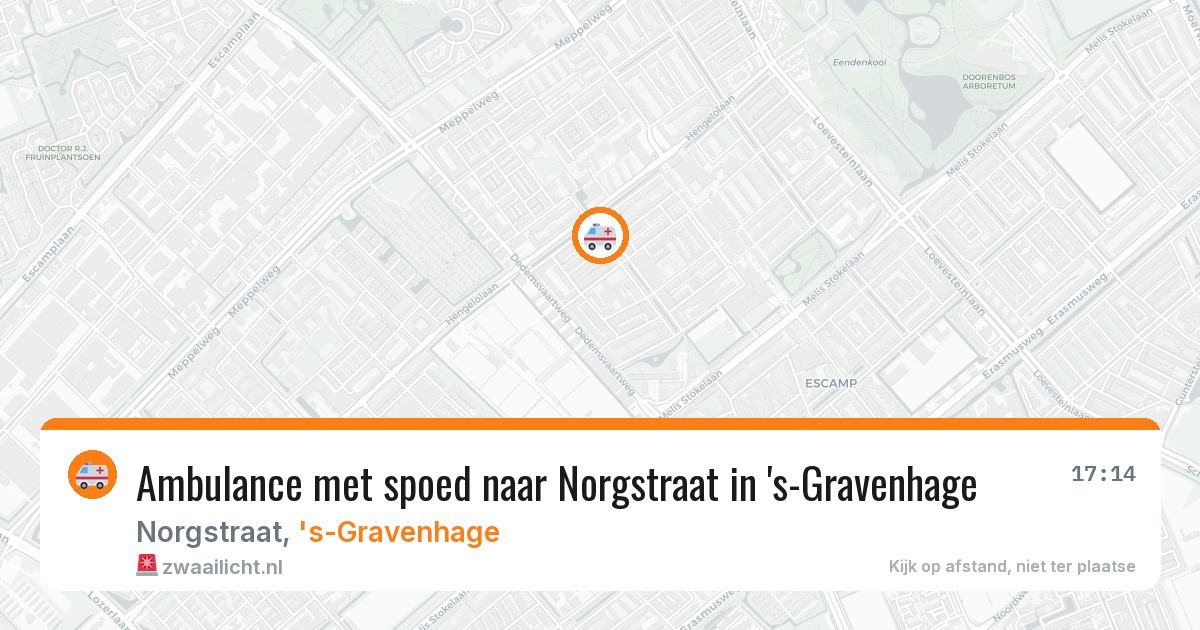 Ambulance met spoed naar Norgstraat in 's-Gravenhage — 6 jul 2026