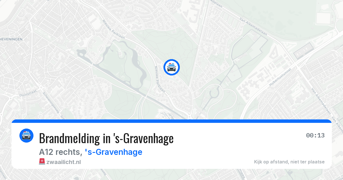 Brandmelding in 's-Gravenhage — 14 mrt 2026