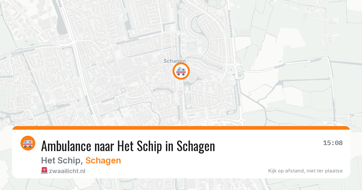 Ambulance naar Het Schip in Schagen — 10 mei 2026