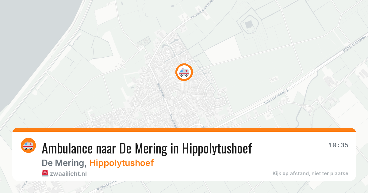 Ambulance naar De Mering in Hippolytushoef — 8 jun 2026