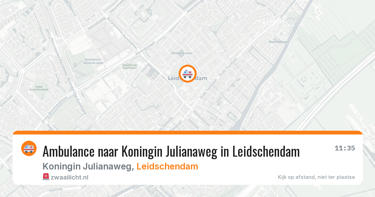 Ambulance naar Koningin Julianaweg in Leidschendam — 13 mei 2026