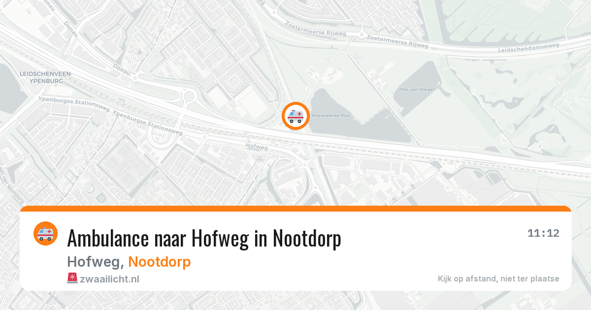 Ambulance naar Hofweg in Nootdorp — 8 mei 2026