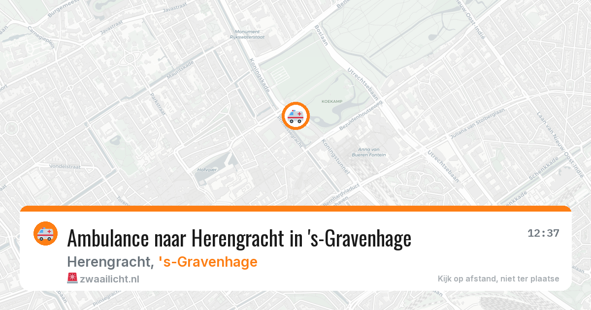 Ambulance naar Herengracht in 's-Gravenhage — 28 mrt 2026