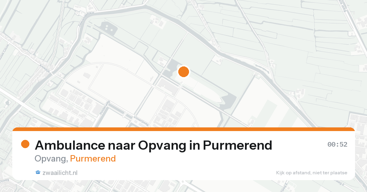 Ambulance naar Opvang in Purmerend — 6 jun 2026