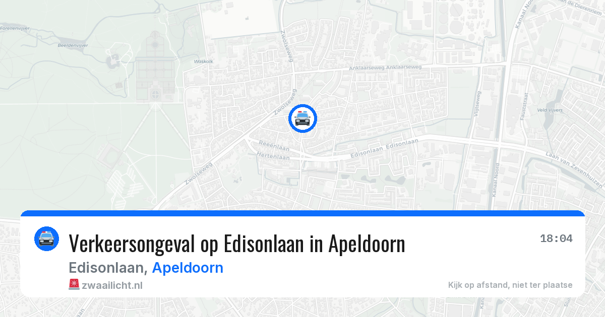 Verkeersongeval op Edisonlaan in Apeldoorn — 13 mei 2026