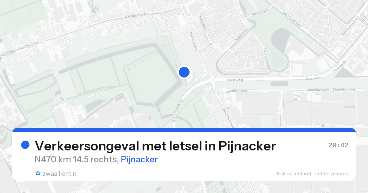 Verkeersongeval met letsel in Pijnacker — 22 aug 2026