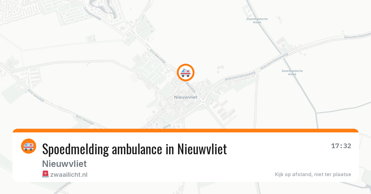 Spoedmelding ambulance in Nieuwvliet — 27 apr 2026