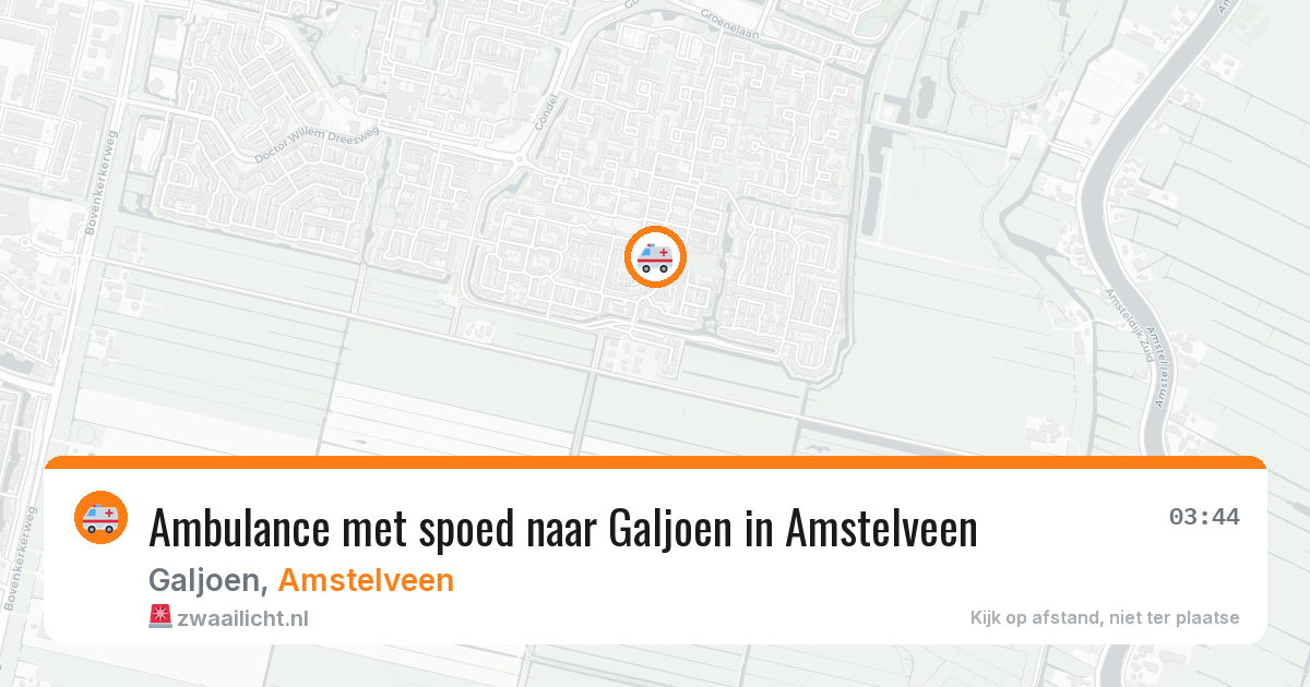 Ambulance met spoed naar Galjoen in Amstelveen — 30 jun 2026