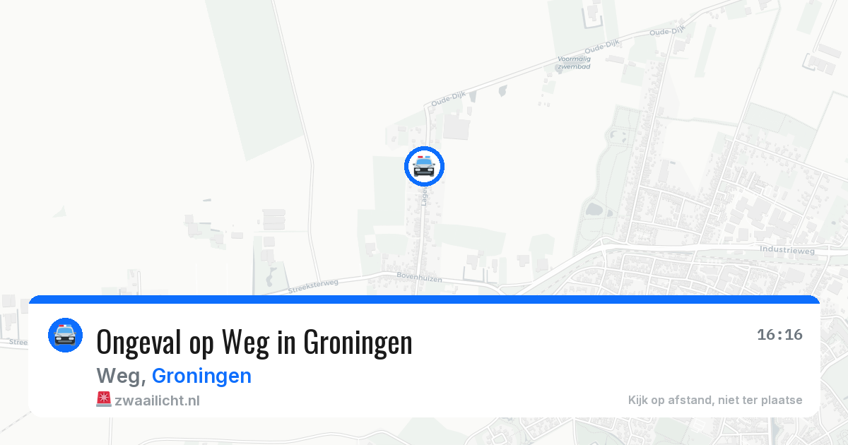 Ongeval op Weg in Groningen — 17 jun 2026
