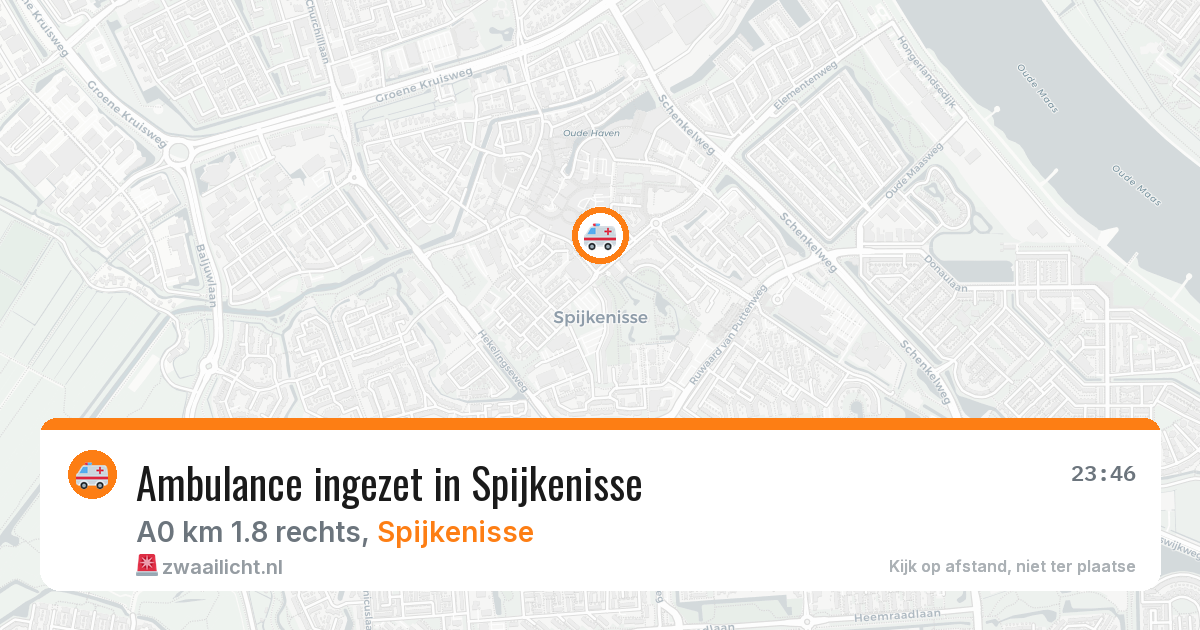 Ambulance ingezet in Spijkenisse — 28 mei 2026