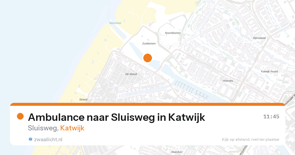 Ambulance naar Sluisweg in Katwijk — 1 mrt 2026