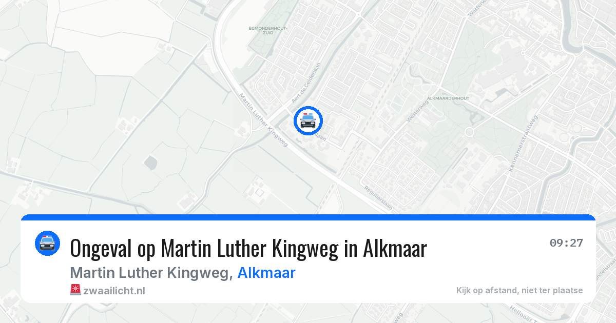 Ongeval op Martin Luther Kingweg in Alkmaar — 4 aug 2026