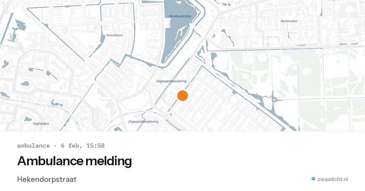Ambulance melding — 6 feb 2026