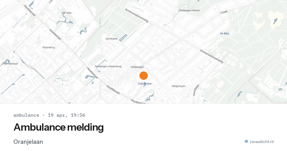 Ambulance melding — 19 apr 2026