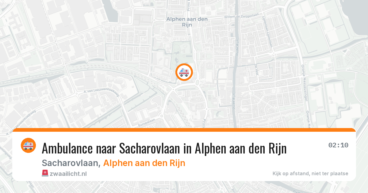 Ambulance naar Sacharovlaan in Alphen aan den Rijn — 7 jun 2026