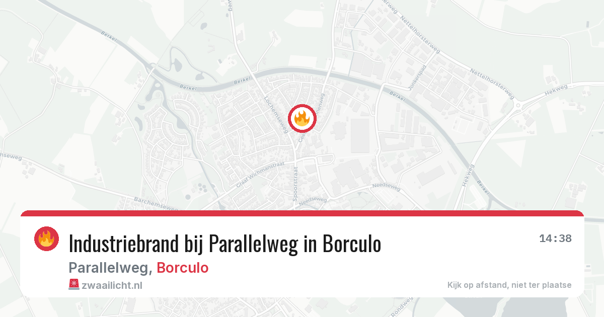 Industriebrand bij Parallelweg in Borculo — 20 mrt 2026