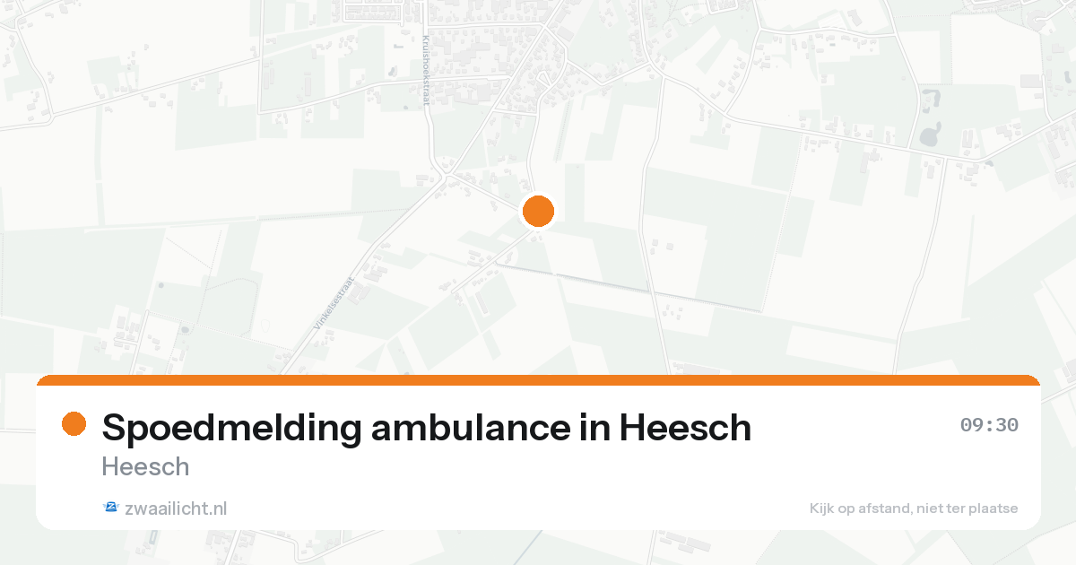 Spoedmelding ambulance in Heesch — 14 aug 2026