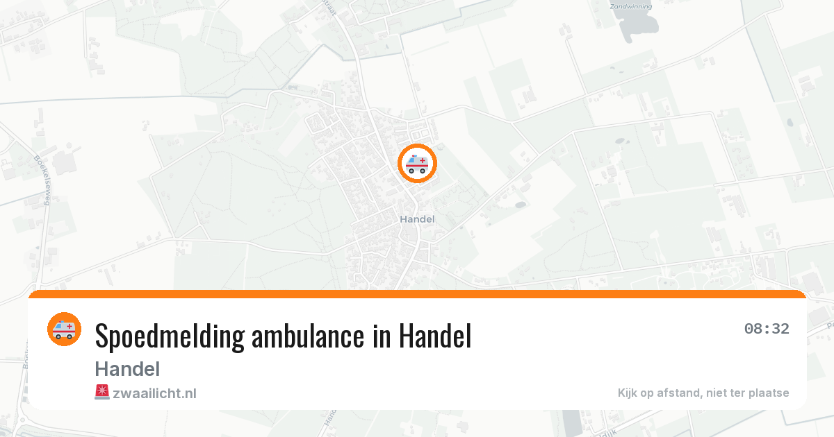 Spoedmelding ambulance in Handel — 15 mei 2026