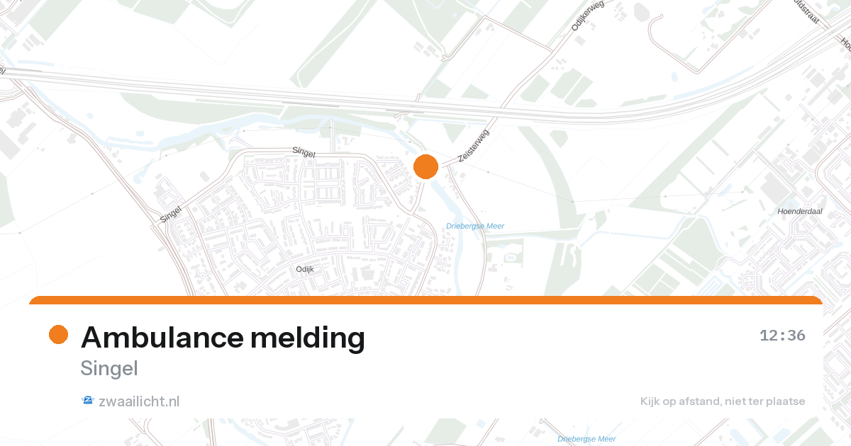 Ambulance melding — 9 mei 2026