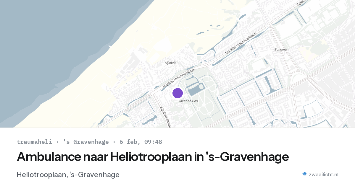 Ambulance naar Heliotrooplaan in 's-Gravenhage — 6 feb 2026