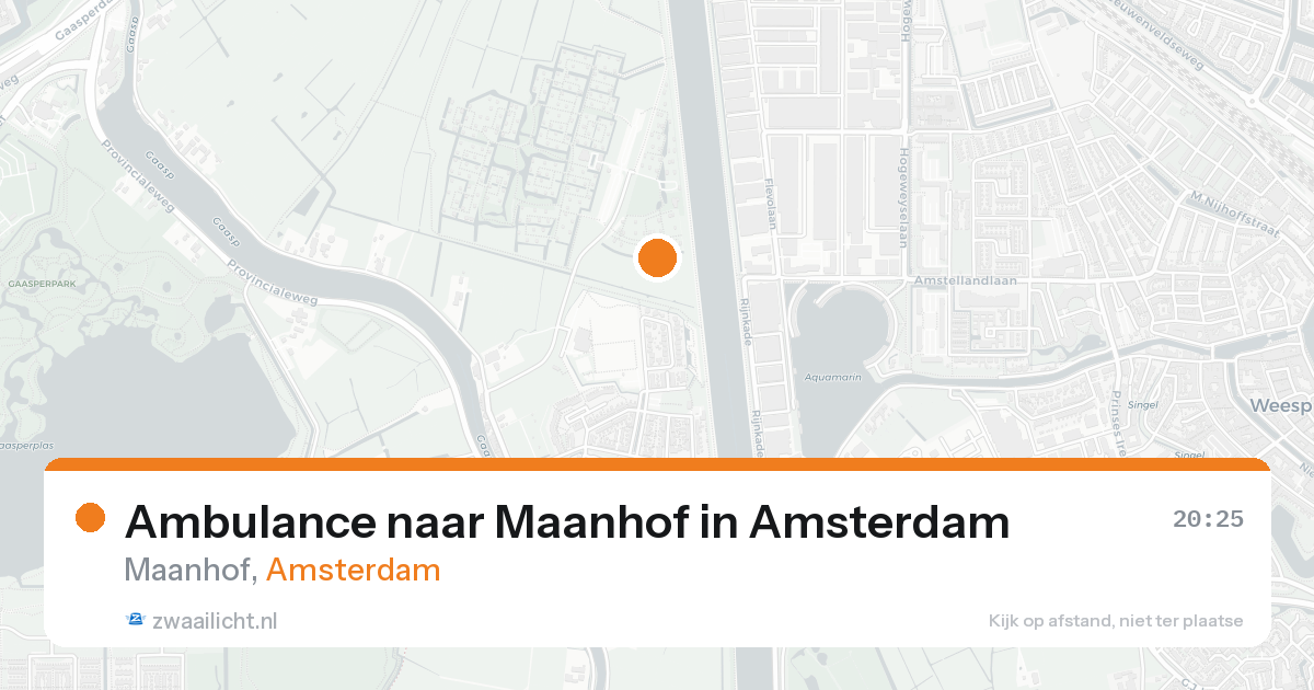 Ambulance naar Maanhof in Amsterdam — 13 jun 2026