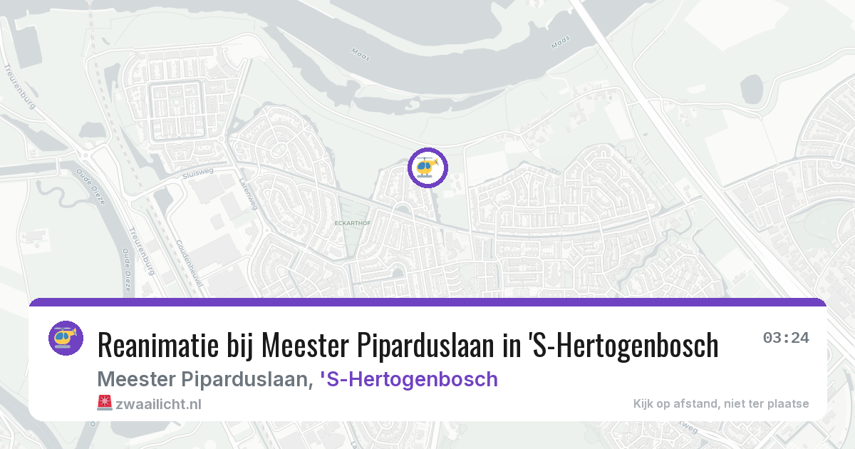 Reanimatie bij Meester Piparduslaan in 'S-Hertogenbosch — 20 jun 2026