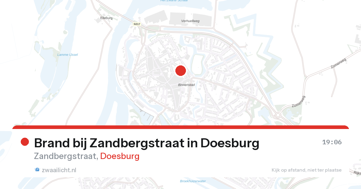 Brand bij Zandbergstraat in Doesburg — 26 aug 2026