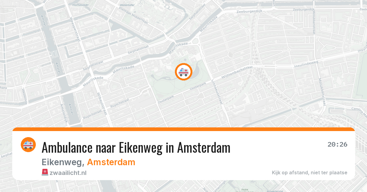 Ambulance naar Eikenweg in Amsterdam — 14 jun 2026