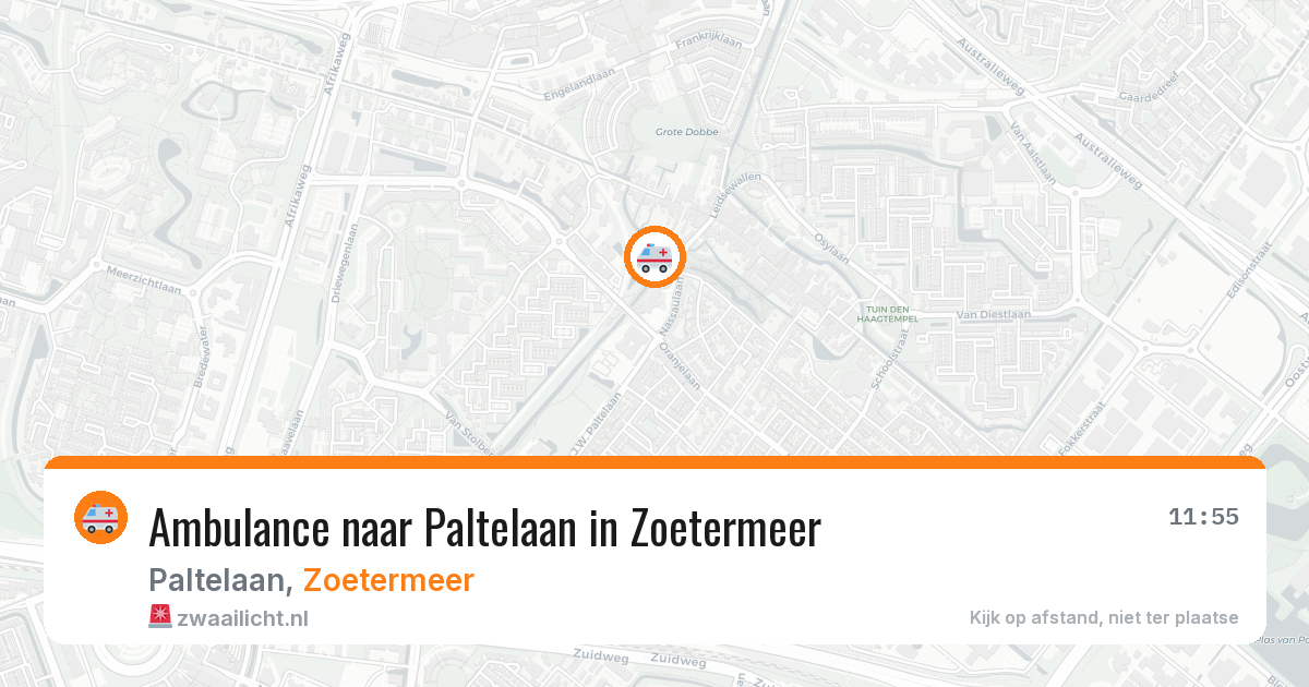 Ambulance naar Paltelaan in Zoetermeer — 10 mrt 2026